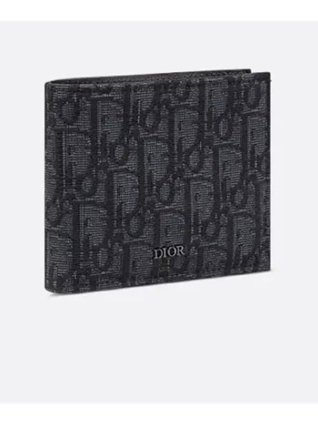 Wallet Black  Oblique Jacquard - DIOR - BALAAN 4