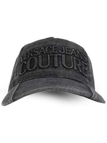 Versace Jeans Couture Denim Cap, Men's, Grey - VERSACE - BALAAN 1