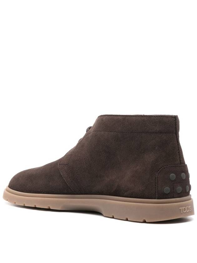 Suede Desert Winter Boots Brown - TOD'S - BALAAN 4