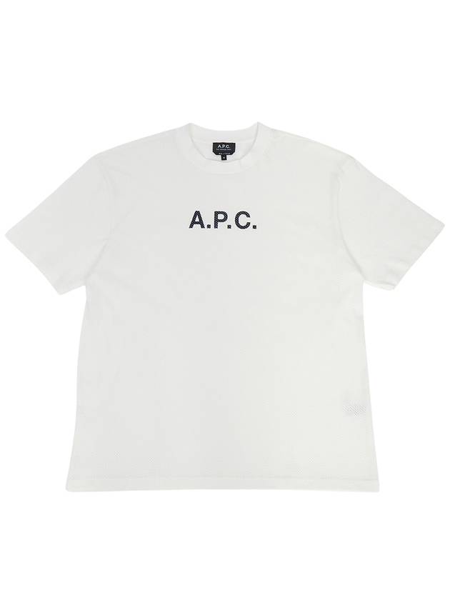 Moran Openwork Short Sleeve T-Shirt White - A.P.C. - BALAAN 2