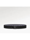 Men's LV Line 40MM Reversible Leather Belt Black Grey - LOUIS VUITTON - BALAAN 5