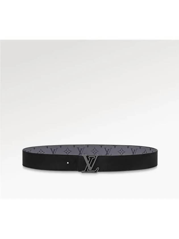 Men's LV Line 40MM Reversible Leather Belt Black Grey - LOUIS VUITTON - BALAAN 5