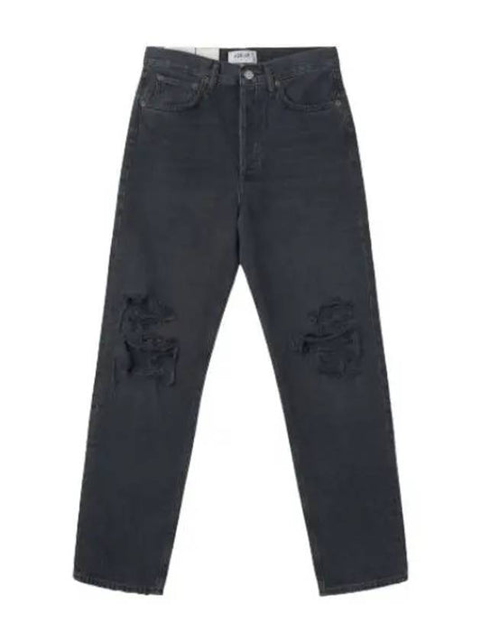 A Goldie Straight Denim Pants Vagabond Black Jeans - AGOLDE - BALAAN 1