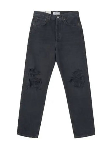 A Goldie Straight Denim Pants Vagabond Black - AGOLDE - BALAAN 1