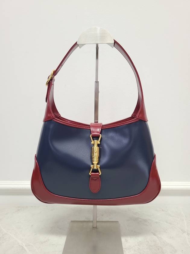 Navy Red Jackie 1961 Hobo Bag Small - GUCCI - BALAAN 1