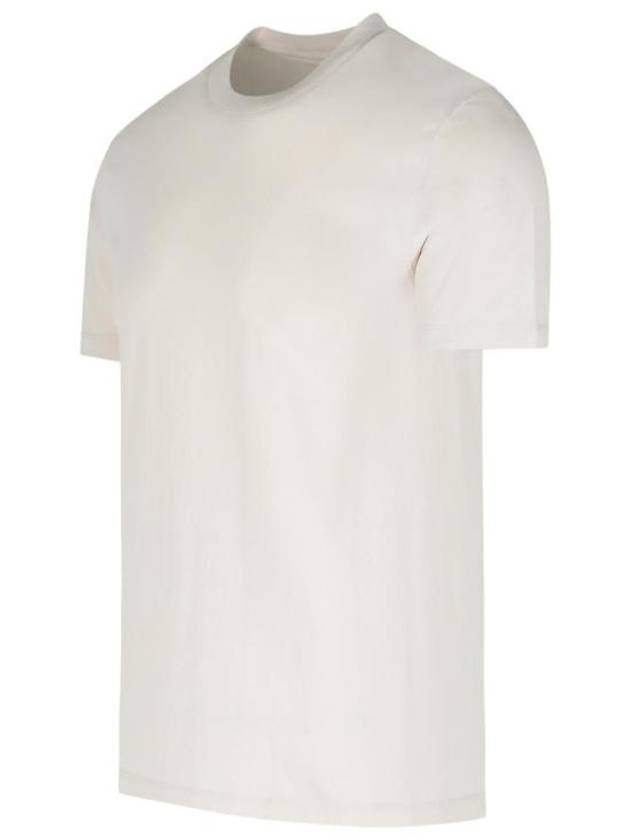 Crew Neck Cotton Short Sleeve T-Shirt Ecru - MAISON MARGIELA - BALAAN 9