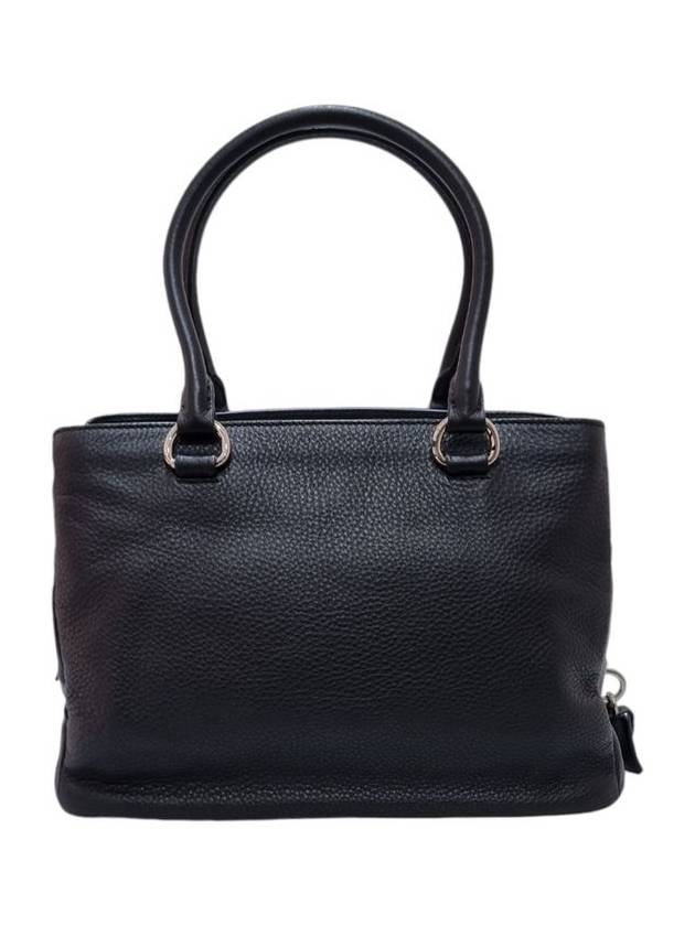 1BA853 Black Vitello Dino Tote Bag Strap - PRADA - BALAAN 4