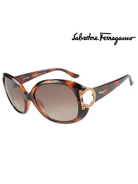 Eyewear Round Sunglasses Brown - SALVATORE FERRAGAMO - BALAAN 2