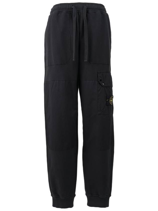 Compass Badge Panel Track Pants Black - STONE ISLAND - BALAAN 2