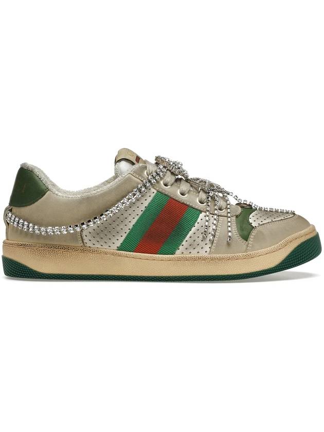 Screener Crystal Runner Low Top Sneakers - GUCCI - BALAAN 1