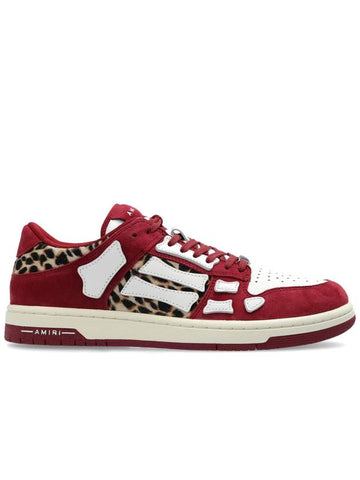 Amiri Sneakers Leopard Skel Top, Women's, Red - AMIRI - BALAAN 1