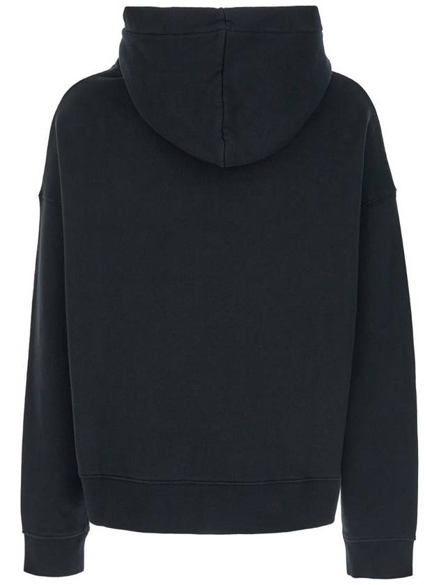 Black Hoodie With College Style Logo On The Front In Cotton Man - PALM ANGELS - BALAAN 2