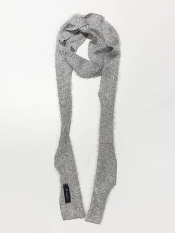 Hairly Knit Muffler Scarf_Silver gray - KOOKEESEE - BALAAN 1