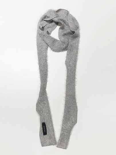 Hairly Knit Muffler Scarf Silver Grey - KOOKEESEE - BALAAN 2