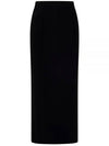 Lemma Long Triacetate A-Line Skirt Black - MAX MARA - BALAAN 2