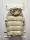 Used luxury goods Lewis It 4 Moncler Beige Frey Glossy Hooded Fur Padded Jumper - MONCLER - BALAAN 5