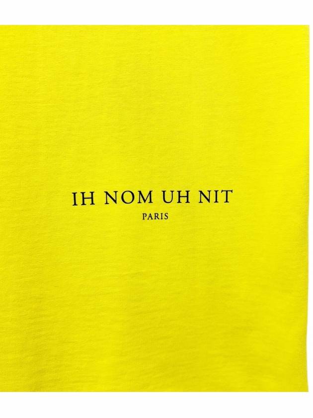 Chicago Graphic Printed Crew Neck Short Sleeve T-Shirt Yellow - IH NOM UH NIT - BALAAN 4