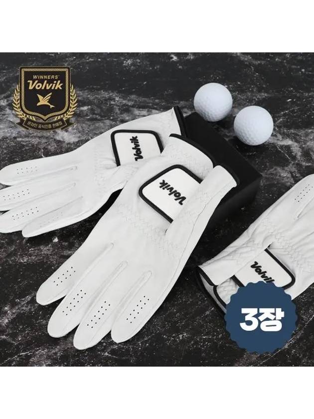 Premium tour sheepskin golf gloves3 pieces - VOLVIK - BALAAN 3