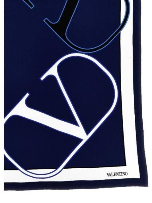 Garavani Muffler Scarf 5W0EI114SFCCG65W2EI114SFCCG6 Blue - VALENTINO - BALAAN 3