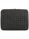 Classic Intrecciato Zipper Clutch Bag Black - BOTTEGA VENETA - BALAAN 2