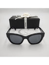 Eyewear Heart Logo Square Sunglasses Black - CHANEL - BALAAN 5