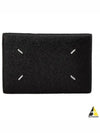 Stitched Bi-Fold Leather Card Wallet Black - MAISON MARGIELA - BALAAN 2