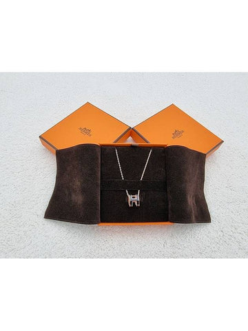 PopAche Necklace Rose Gold Black - HERMES - BALAAN 1