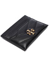 Kira Chevron Logo Card Wallet Black - TORY BURCH - BALAAN 6