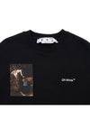 Caravaggio Slim Crew Neck Sweatshirt Black - OFF WHITE - BALAAN 5