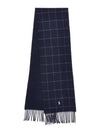 Reversible Check Muffler Hunter Navy - POLO RALPH LAUREN - BALAAN 1