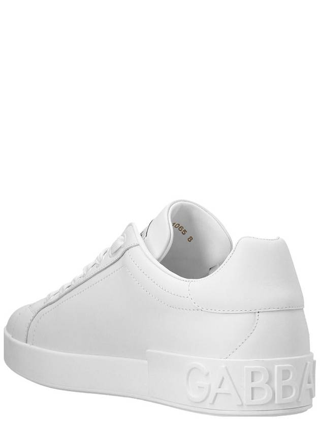 Portofino Calfskin Low Top Sneakers White - DOLCE&GABBANA - BALAAN 3