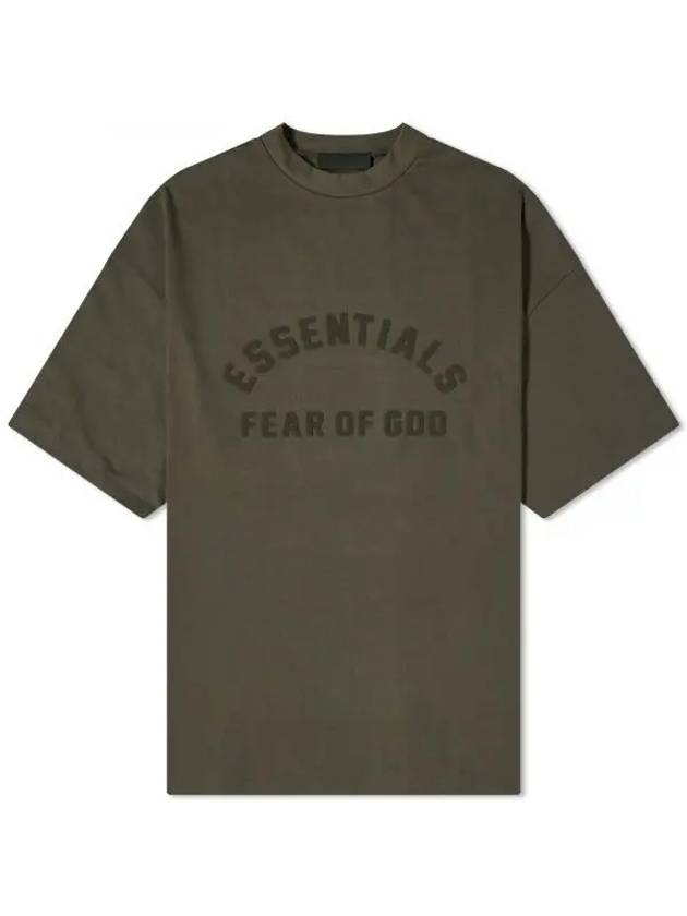 Essential Logo Crewneck Short Sleeve T-Shirt Ink - FEAR OF GOD ESSENTIALS - BALAAN 1