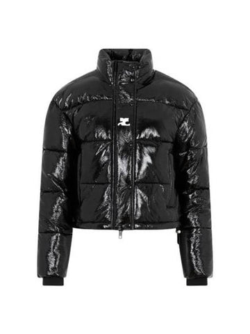 Vinyl Padding Jacket Black - COURREGES - BALAAN 1