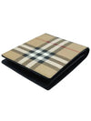 Vintage Check Coin Pocket Half Wallet Beige - BURBERRY - BALAAN 3