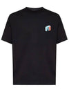 Jack World Back Printing Cotton Short Sleeve T-Shirt Black - PAUL SMITH - BALAAN 3