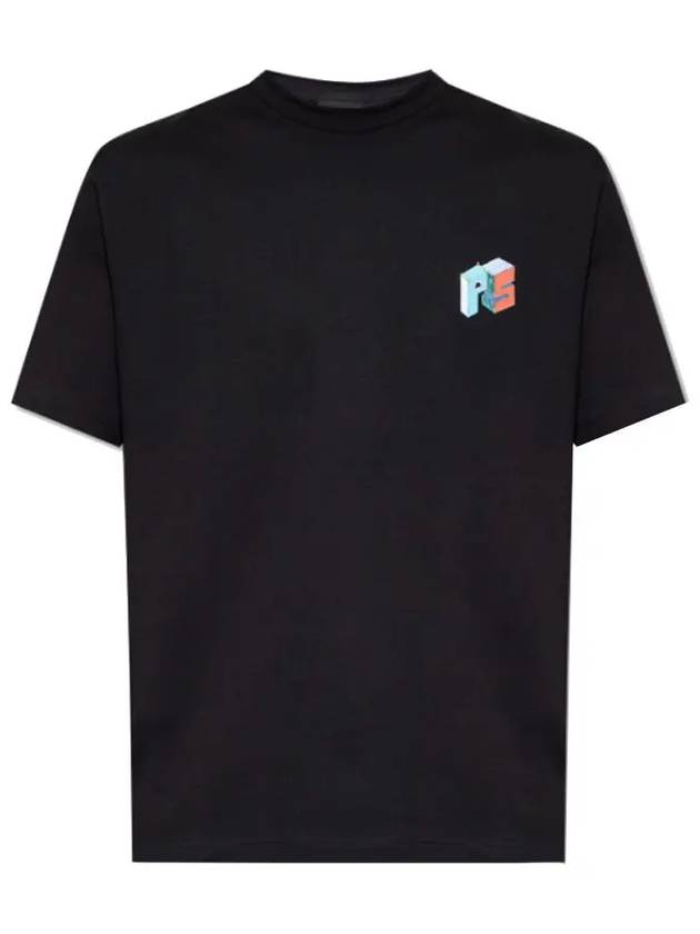 Jack World Back Printing Cotton Short Sleeve T-Shirt Black - PAUL SMITH - BALAAN 2