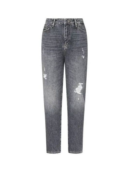 Women s Damaged Tapered Boyfriend Jeans Dark Gray 270915 - ARMANI EXCHANGE - BALAAN 1