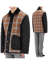 Vintage Check Quilted Jacket Brown - BURBERRY - BALAAN 2