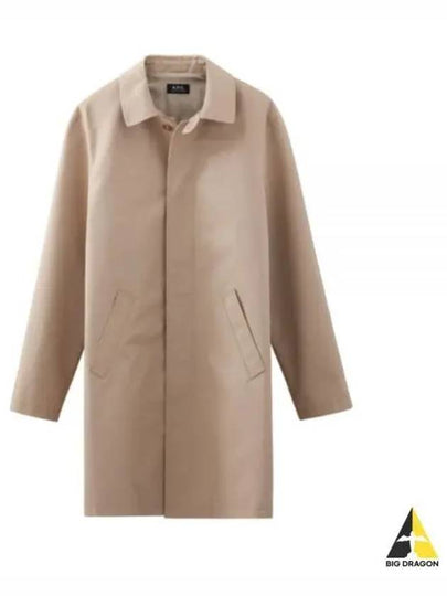 Ville Cotton Gavardin Single Coat Beige - A.P.C. - BALAAN 2