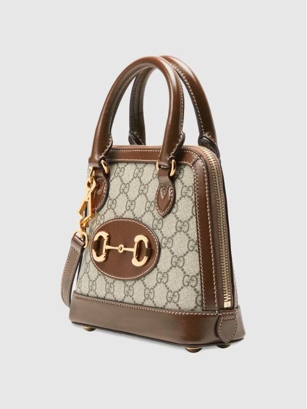 Horsebit 1955 Mini Top Handle Tote Bag Brown - GUCCI - BALAAN 3