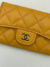 Classic snap card wallet 23A yellow gold AP0214 - CHANEL - BALAAN 4