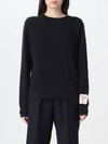 Cotton Crew Neck Sweatshirt Black - GOLDEN GOOSE - BALAAN 2