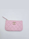 season mini clutch pouch pink caviar gold plated AP3980 - CHANEL - BALAAN 2