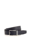 Gancini Reversible Adjustable Leather Belt Midnight Blue Testa Di Moro - SALVATORE FERRAGAMO - BALAAN 1