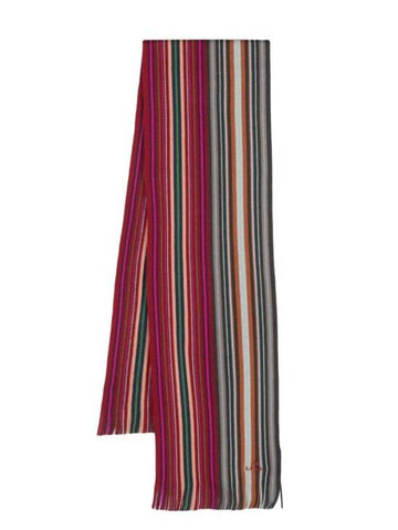 Spectrum Stripe Muffler Burgundy - PAUL SMITH - BALAAN 1