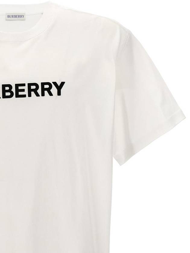 Logo Print Short Sleeve T-Shirt White - BURBERRY - BALAAN 4