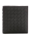 Intrecciato Bi Fold Wallet Brown - BOTTEGA VENETA - BALAAN.