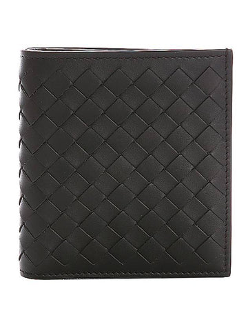 Intrecciato Small Folder Half Wallet Brown - BOTTEGA VENETA - BALAAN 1