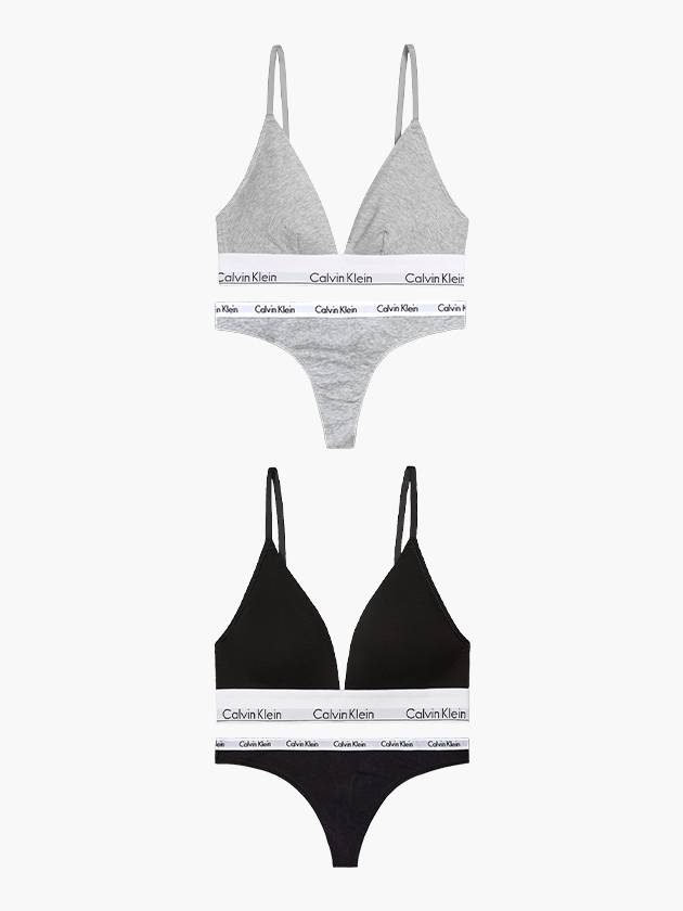 CK Nowire bralette thong set QF5650 QD3587 - CALVIN KLEIN - BALAAN 1