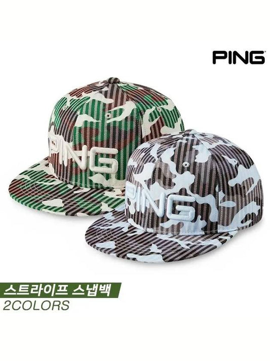 Striped Snapback Golf Hat 2COLORS Men's - PING - BALAAN 2